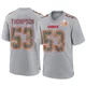 Youth BJ Thompson Kansas City Chiefs ＃53 Game Gray Atmosphere Fashion Super Bowl LIX Jersey
