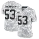 Youth BJ Thompson Kansas City Chiefs ＃53 Limited Arctic Camo 2024 Salute to Service Jersey