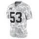 Youth BJ Thompson Kansas City Chiefs ＃53 Limited Arctic Camo 2024 Salute to Service Jersey