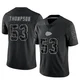 Youth BJ Thompson Kansas City Chiefs ＃53 Limited Black Reflective Jersey