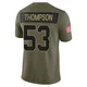 Youth BJ Thompson Kansas City Chiefs ＃53 Limited Olive 2025 Salute to Service Jersey