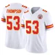 Youth BJ Thompson Kansas City Chiefs ＃53 Limited White Vapor F.U.S.E. Jersey