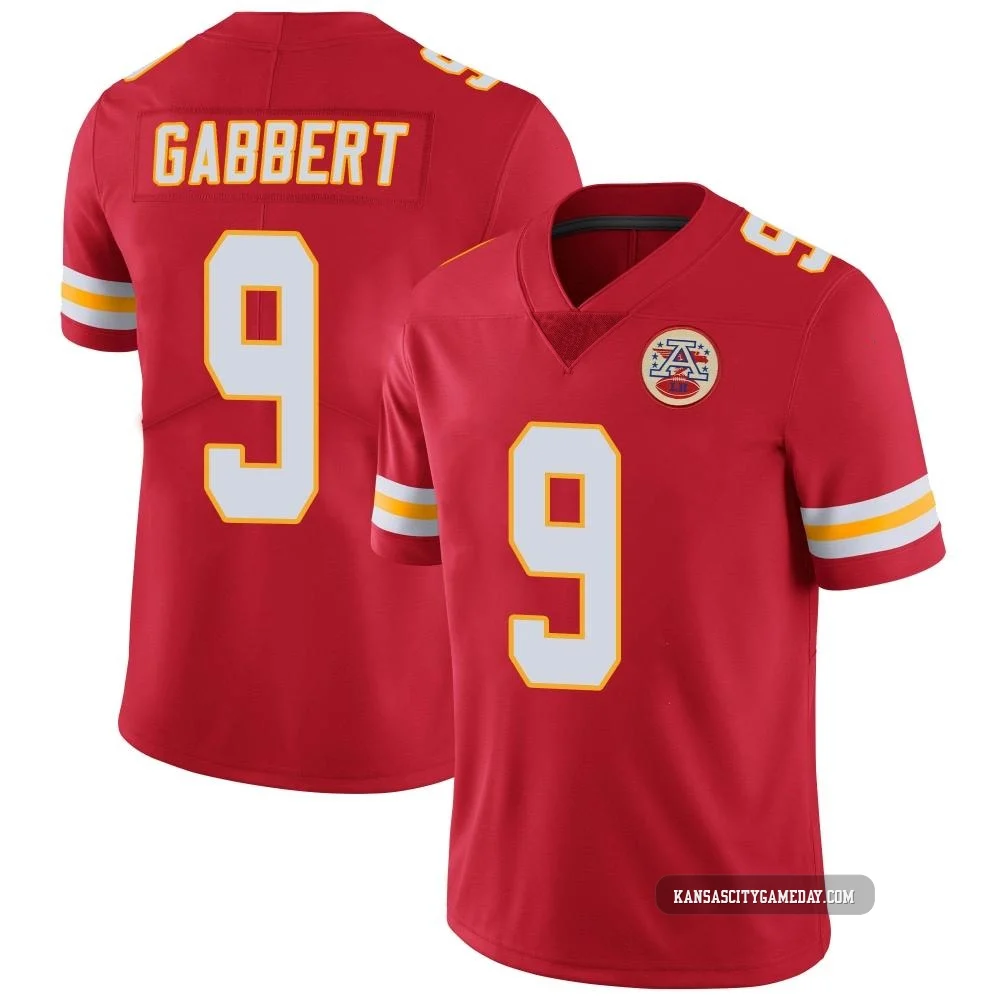 Youth Blaine Gabbert Kansas City Chiefs ＃9 Limited Red Team Color Vapor Untouchable Jersey