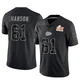 Youth C.J. Hanson Kansas City Chiefs ＃61 Limited Black Reflective Super Bowl LIX Jersey