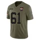 Youth C.J. Hanson Kansas City Chiefs ＃61 Limited Olive 2025 Salute to Service Jersey