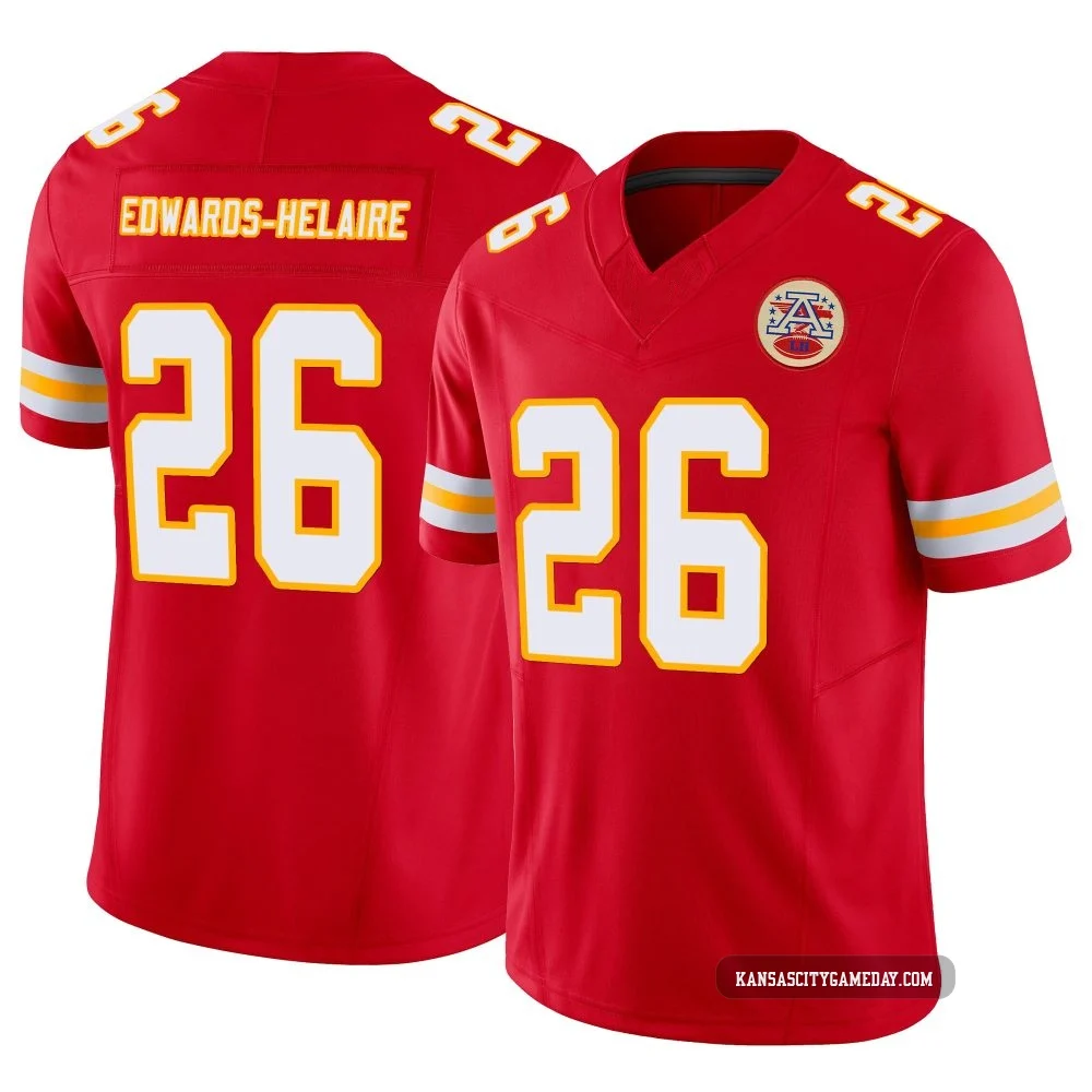 Youth Clyde Edwards-Helaire Kansas City Chiefs ＃26 Limited Red Vapor F.U.S.E. Jersey