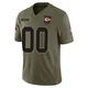 Youth Custom Kansas City Chiefs ＃00 Limited Olive 2025 Salute to Service Jersey