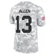 Youth Cyrus Allen Kansas City Chiefs ＃13 Limited Arctic Camo 2024 Salute to Service Jersey