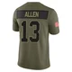 Youth Cyrus Allen Kansas City Chiefs ＃13 Limited Olive 2025 Salute to Service Jersey