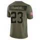 Youth Drue Tranquill Kansas City Chiefs ＃23 Limited Olive 2025 Salute to Service Jersey