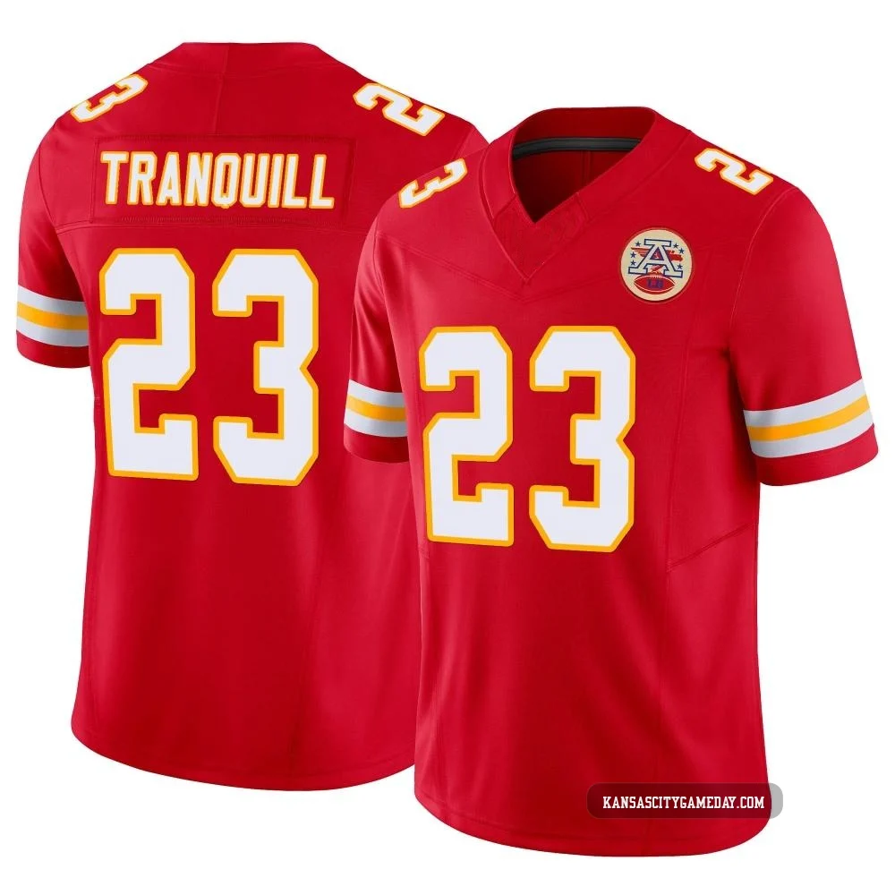 Youth Drue Tranquill Kansas City Chiefs ＃23 Limited Red Vapor F.U.S.E. Jersey