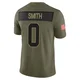 Youth EJ Smith Kansas City Chiefs ＃0 Limited Olive 2025 Salute to Service Jersey