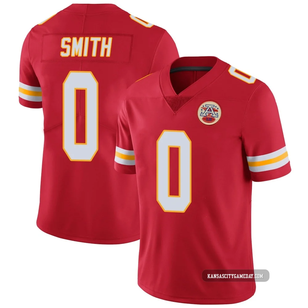 Youth EJ Smith Kansas City Chiefs ＃0 Limited Red Team Color Vapor Untouchable Jersey
