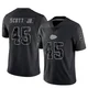 Youth Eric Scott Jr. Kansas City Chiefs ＃45 Limited Black Reflective Jersey
