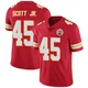 Youth Eric Scott Jr. Kansas City Chiefs ＃45 Limited Red Team Color Vapor Untouchable Jersey