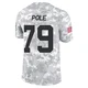 Youth Esa Pole Kansas City Chiefs ＃79 Limited Arctic Camo 2024 Salute to Service Jersey