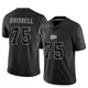 Youth Ethan Driskell Kansas City Chiefs ＃75 Limited Black Reflective Jersey