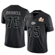 Youth Ethan Driskell Kansas City Chiefs ＃75 Limited Black Reflective Super Bowl LIX Jersey