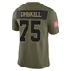 Youth Ethan Driskell Kansas City Chiefs ＃75 Limited Olive 2025 Salute to Service Jersey