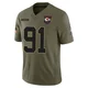 Youth Felix Anudike-Uzomah Kansas City Chiefs ＃91 Limited Olive 2025 Salute to Service Jersey