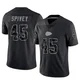 Youth Geor'Quarius Spivey Kansas City Chiefs ＃45 Limited Black Reflective Jersey
