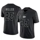 Youth Glendon Miller Kansas City Chiefs ＃25 Limited Black Reflective Jersey