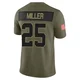 Youth Glendon Miller Kansas City Chiefs ＃25 Limited Olive 2025 Salute to Service Jersey