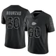Youth Hunter Nourzad Kansas City Chiefs ＃60 Limited Black Reflective Jersey