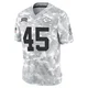 Youth Isaiah Moore Kansas City Chiefs ＃45 Limited Arctic Camo 2024 Salute to Service Jersey