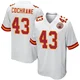 Youth Jack Cochrane Kansas City Chiefs ＃43 Game White Jersey