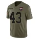 Youth Jack Cochrane Kansas City Chiefs ＃43 Limited Olive 2025 Salute to Service Jersey