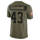 Youth Jack Cochrane Kansas City Chiefs ＃43 Limited Olive 2025 Salute to Service Jersey