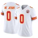 Youth Jacob De Jesus Kansas City Chiefs ＃0 Limited White Vapor F.U.S.E. Jersey