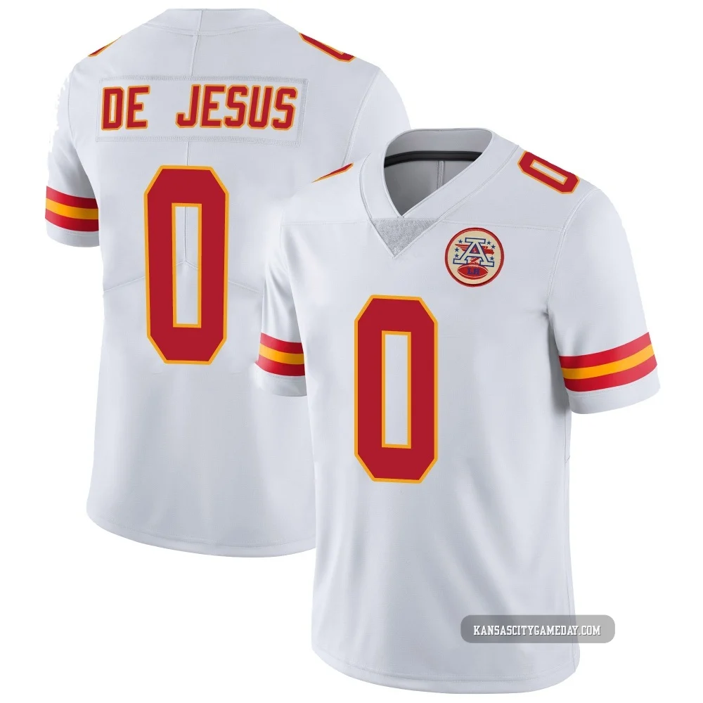 Youth Jacob De Jesus Kansas City Chiefs ＃0 Limited White Vapor Untouchable Jersey