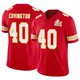 Youth Jacobe Covington Kansas City Chiefs ＃40 Limited Red Vapor F.U.S.E. Super Bowl LIX Jersey