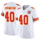 Youth Jacobe Covington Kansas City Chiefs ＃40 Limited White Vapor F.U.S.E. Jersey