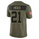 Youth Jaden Hicks Kansas City Chiefs ＃21 Limited Olive 2025 Salute to Service Jersey