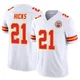 Youth Jaden Hicks Kansas City Chiefs ＃21 Limited White Vapor F.U.S.E. Jersey