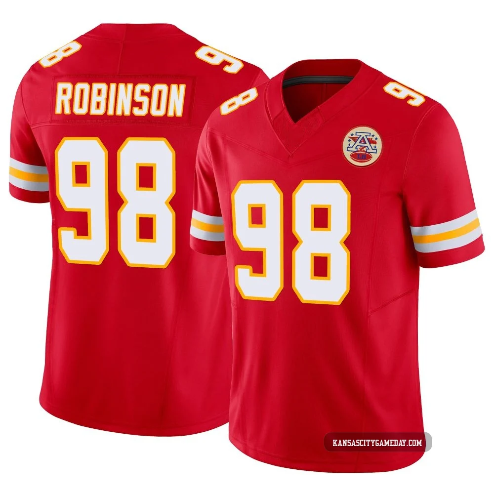 Youth Janarius Robinson Kansas City Chiefs ＃98 Limited Red Vapor F.U.S.E. Jersey