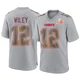 Youth Jared Wiley Kansas City Chiefs ＃12 Game Gray Atmosphere Fashion Super Bowl LIX Jersey