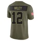 Youth Jared Wiley Kansas City Chiefs ＃12 Limited Olive 2025 Salute to Service Jersey