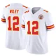 Youth Jared Wiley Kansas City Chiefs ＃12 Limited White Vapor F.U.S.E. Jersey