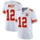 Youth Jared Wiley Kansas City Chiefs ＃12 Limited White Vapor Untouchable Jersey