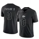 Youth Jason Taylor II Kansas City Chiefs ＃0 Limited Black Reflective Jersey
