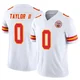 Youth Jason Taylor II Kansas City Chiefs ＃0 Limited White Vapor F.U.S.E. Jersey