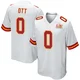 Youth Jaydn Ott Kansas City Chiefs ＃0 Game White Super Bowl LIX Jersey