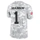 Youth Jerick McKinnon Kansas City Chiefs ＃1 Limited Arctic Camo 2024 Salute to Service Jersey
