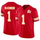 Youth Jerick McKinnon Kansas City Chiefs ＃1 Limited Red Vapor F.U.S.E. Super Bowl LIX Jersey