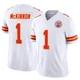 Youth Jerick McKinnon Kansas City Chiefs ＃1 Limited White Vapor F.U.S.E. Jersey