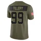 Youth Jerry Tillery Kansas City Chiefs ＃99 Limited Olive 2025 Salute to Service Jersey
